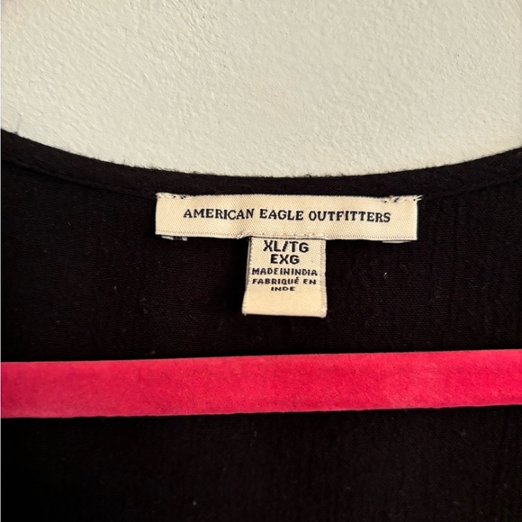 Lace-Up American Eagle Embroidered Top - size XL - Picture 3 of 6